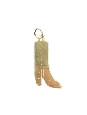 14KGF Boot Charm , Sku#459-C