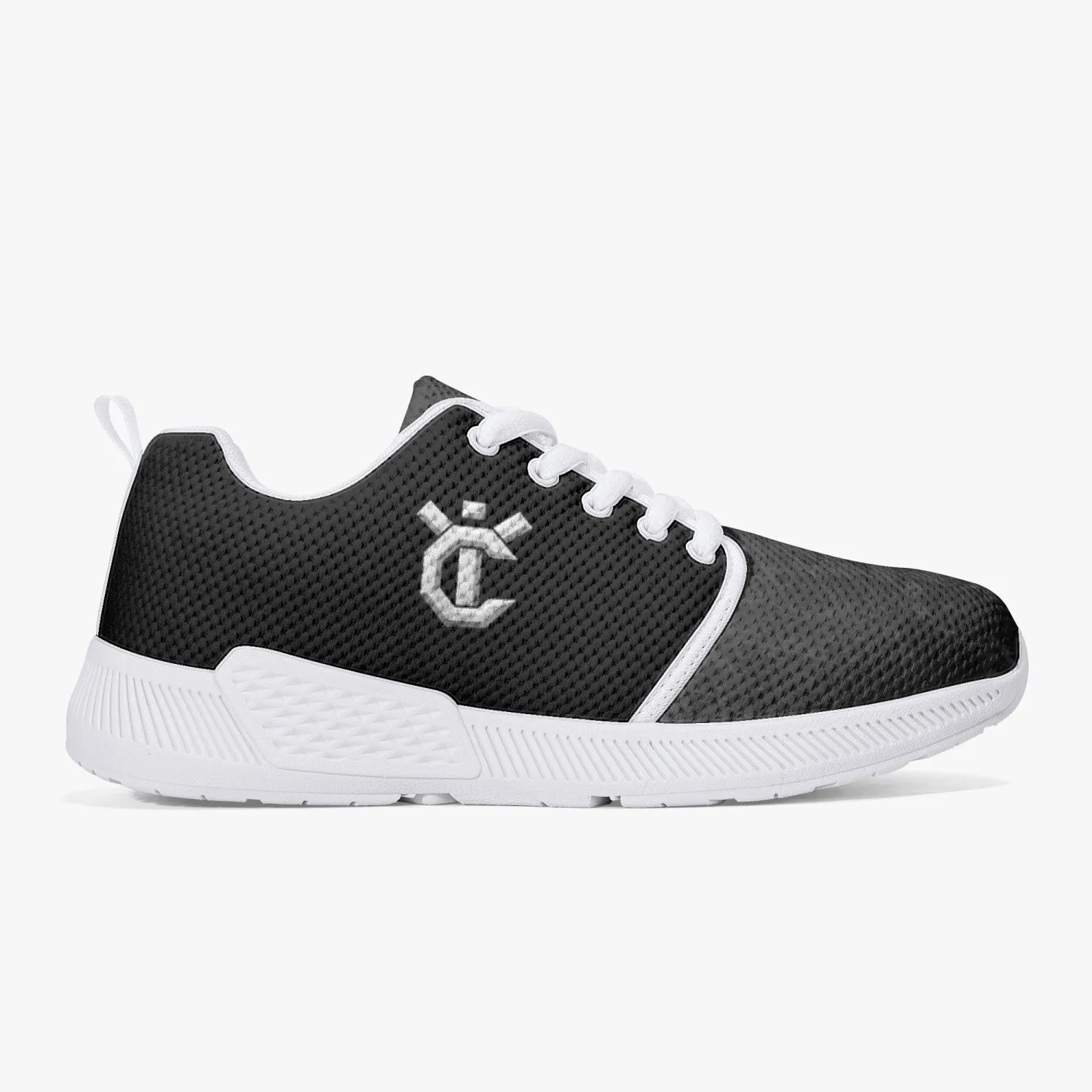 175. Stylish Mesh Running Shoes - White/Black