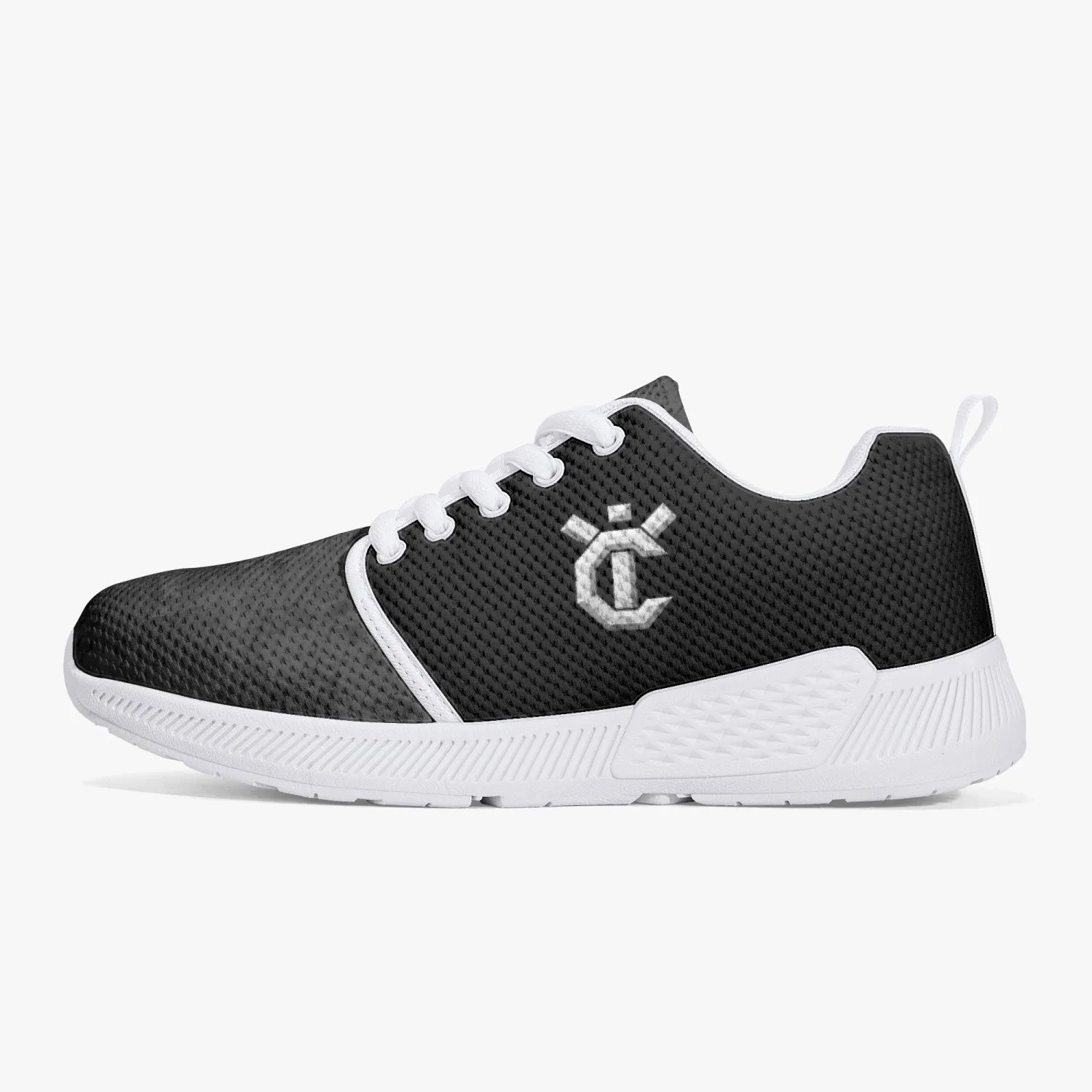 175. Stylish Mesh Running Shoes - White/Black