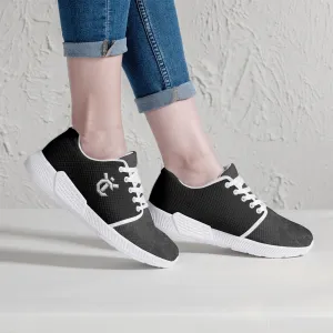 175. Stylish Mesh Running Shoes - White/Black