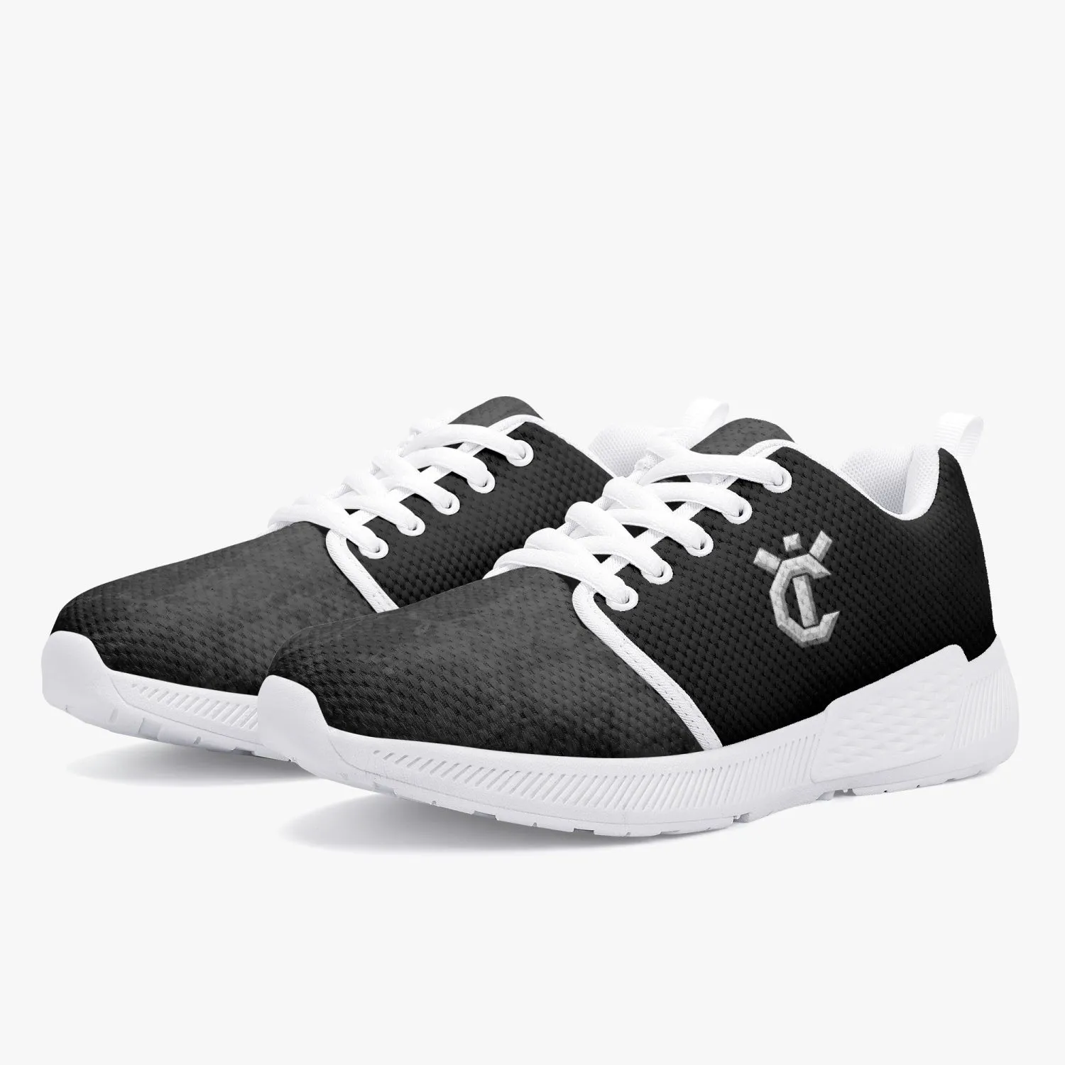 175. Stylish Mesh Running Shoes - White/Black