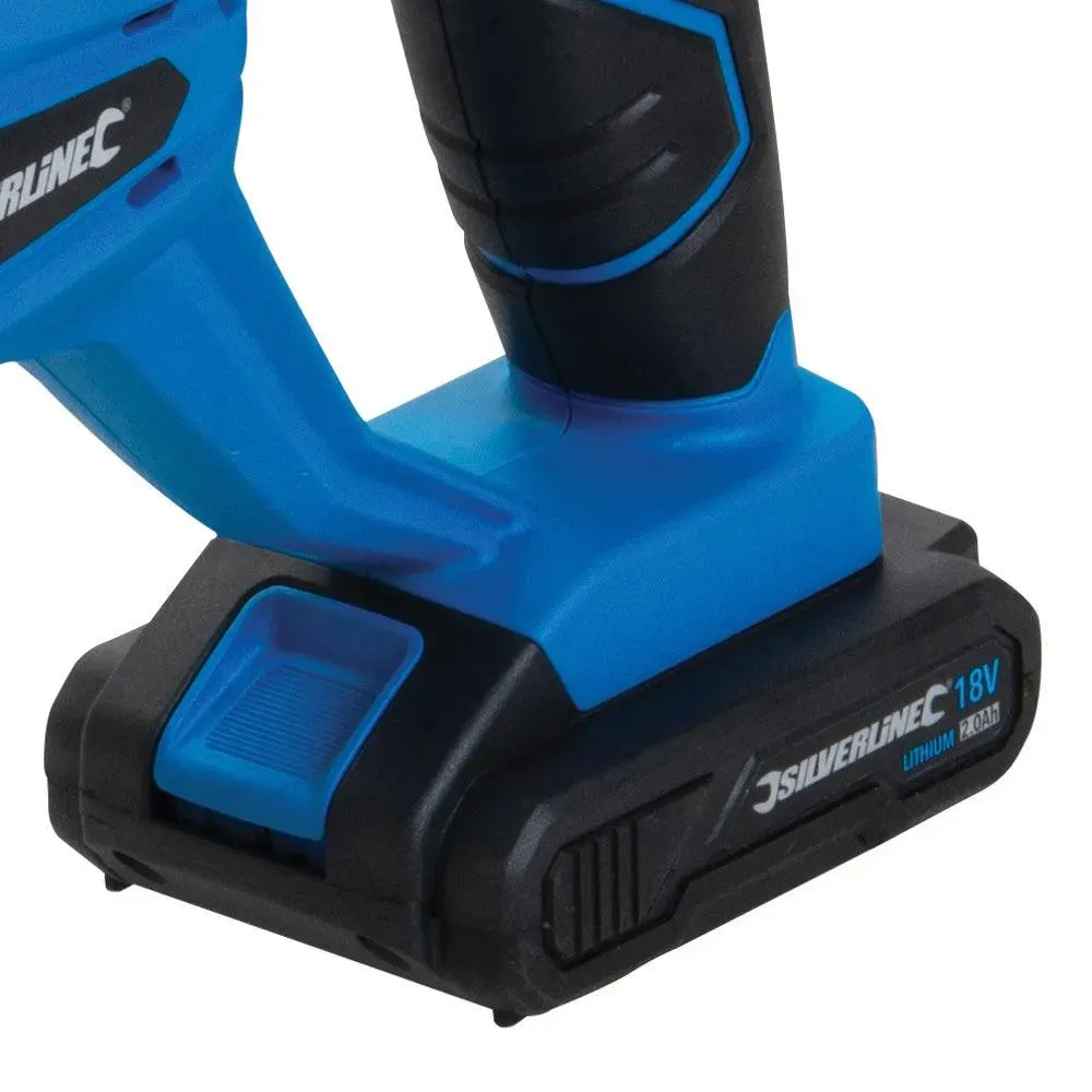 18V Cordless Reciprocating Saw   Li-ion Battery & Fast Charger Silverline 953452