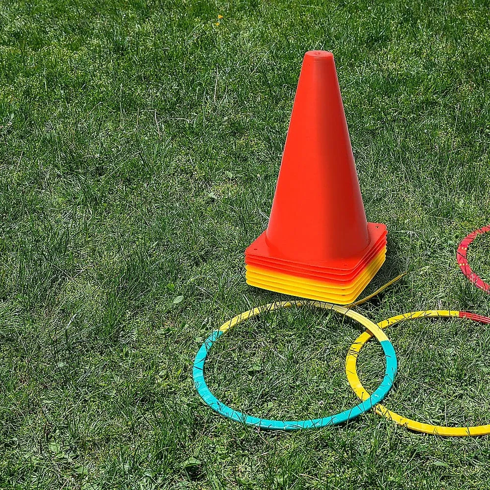 230mm Training Cones Set Witches Hat Football Soccer Rugby Traffic [ONLINE ONLY]