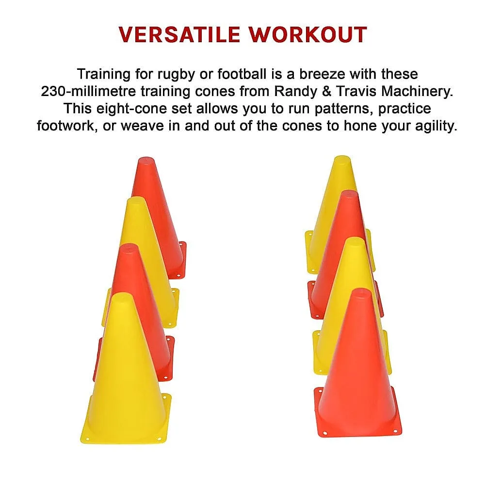 230mm Training Cones Set Witches Hat Football Soccer Rugby Traffic [ONLINE ONLY]