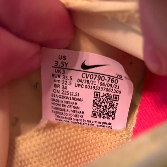 3.5 youth Nike Mercurial soccer cleats