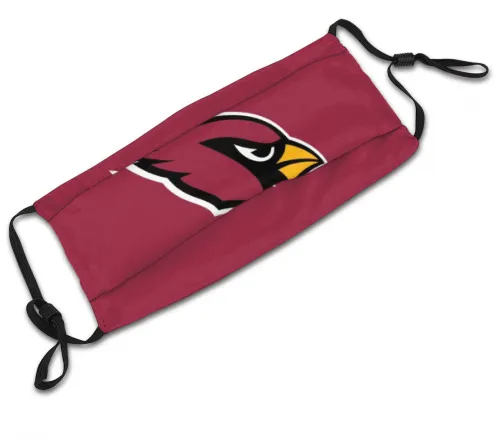 4 Pack Football Personalized Arizona Cardinals Adult Face Mask With Filters PM 2.5