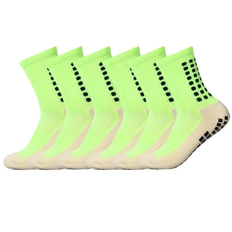 6 Pairs Non-slip Silicone Bottom Sports Socks