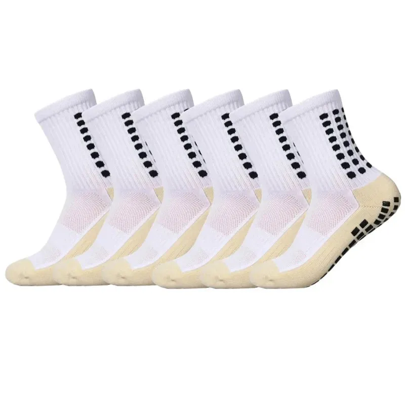 6 Pairs Non-slip Silicone Bottom Sports Socks