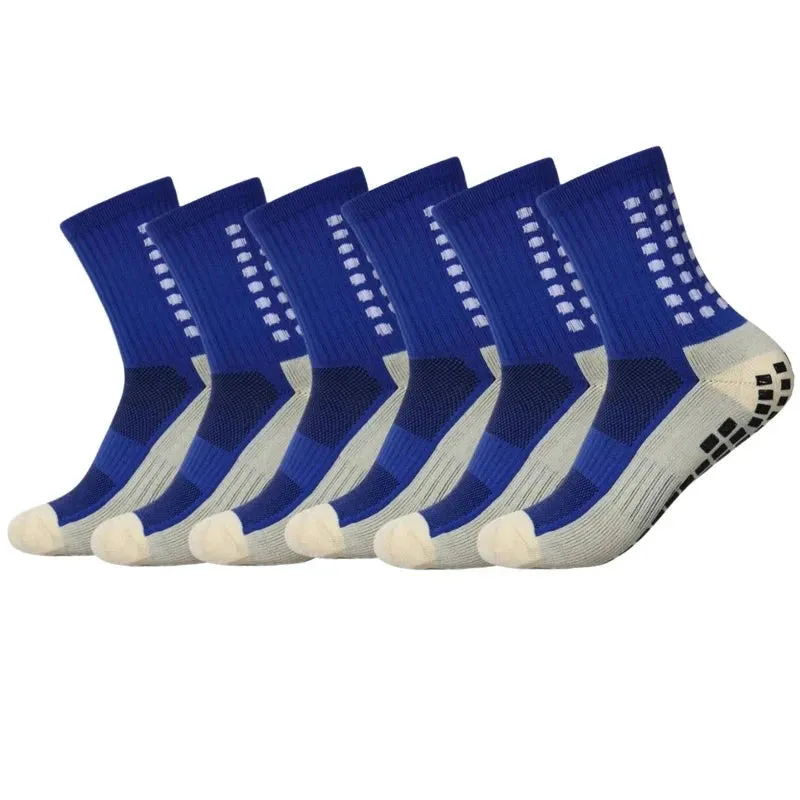 6 Pairs Non-slip Silicone Bottom Sports Socks