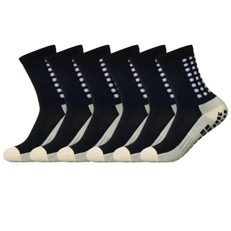 6 Pairs Non-slip Silicone Bottom Sports Socks