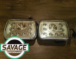 7 Inch x 5 Inch LED Headlights *Savage Performance*