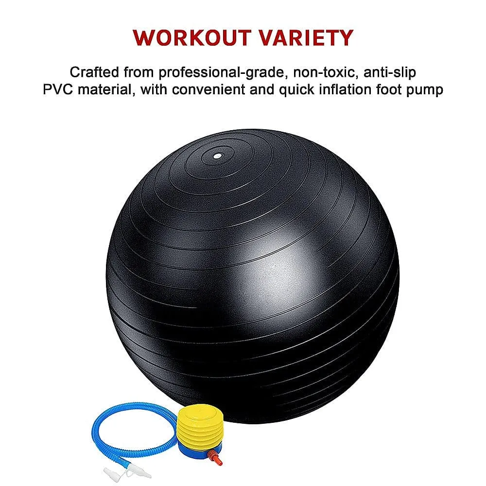 75cm Static Strength Exercise Stability Ball with Pump [ONLINE ONLY]