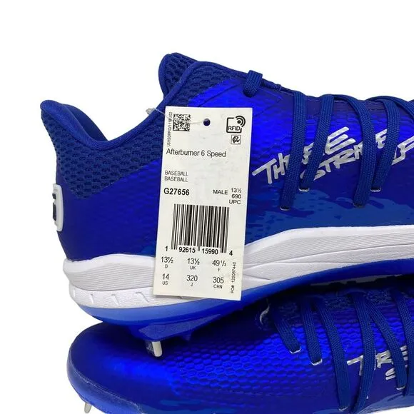 Adidas Adizero Afterburner 6 Speed Baseball Cleats Men Size 14 Royal Blue G27656
