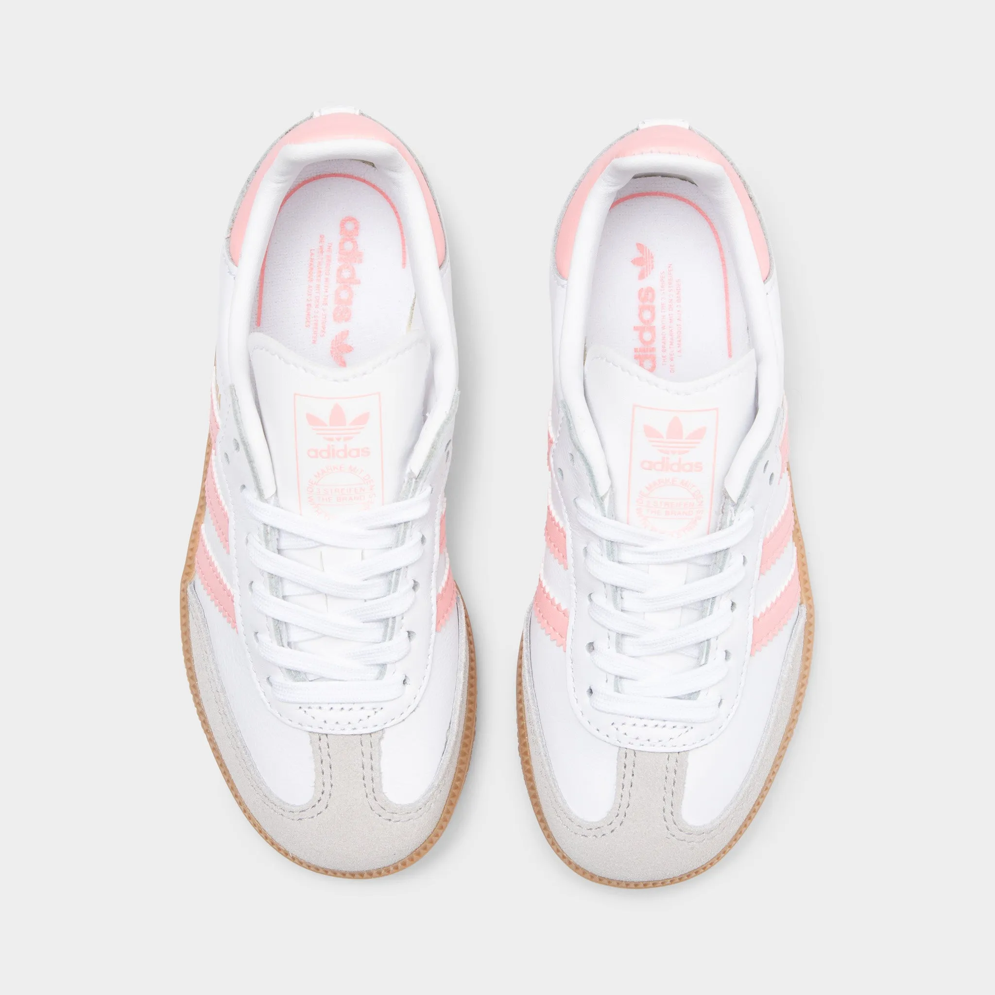 adidas Children's Samba OG Footwear White / Semi Pink Spark - Gum