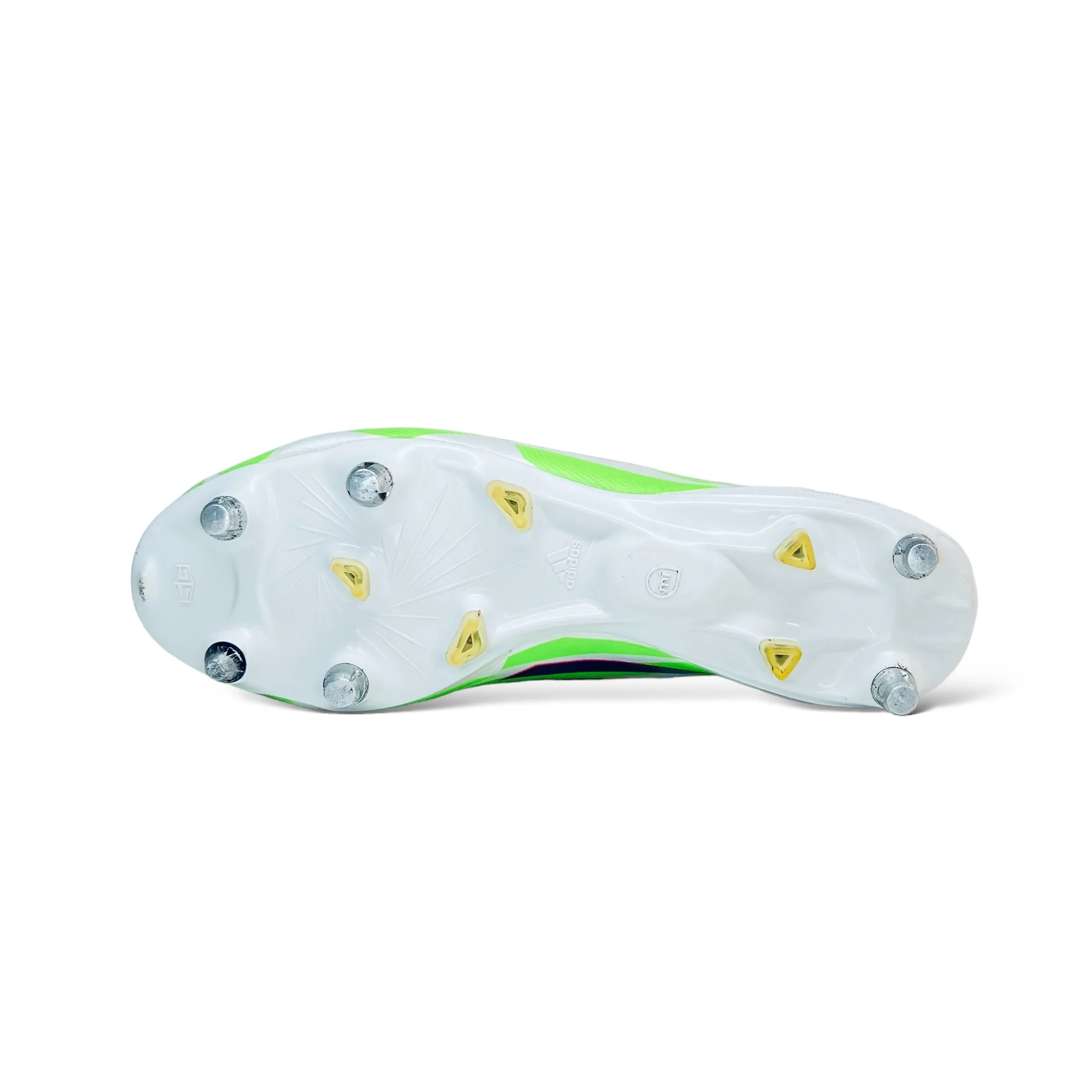 adidas F50 Adizero SG - Running White/Rich Blue/Neon Green