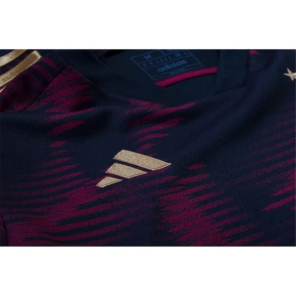 adidas Germany Timo Werner Away Long Sleeve Jersey 22/23 (Black/Burgundy)