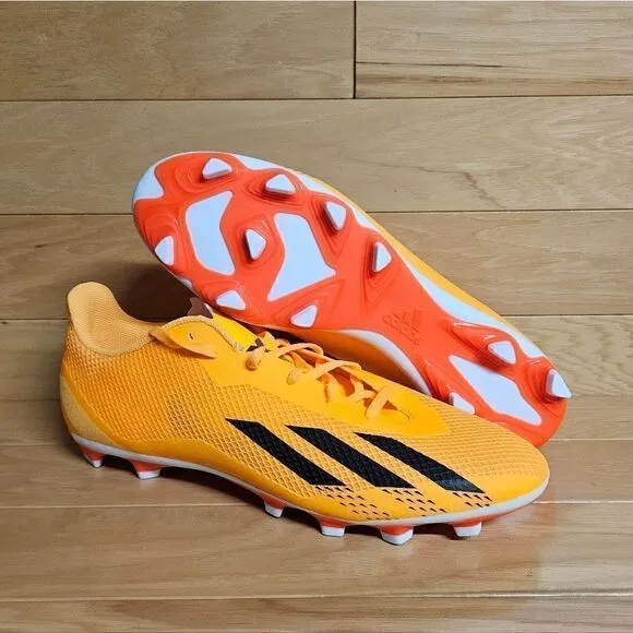 Adidas Men's X Speedportal. 4 FxG Size 13 Orange Black Soccer Cleats GZ2460