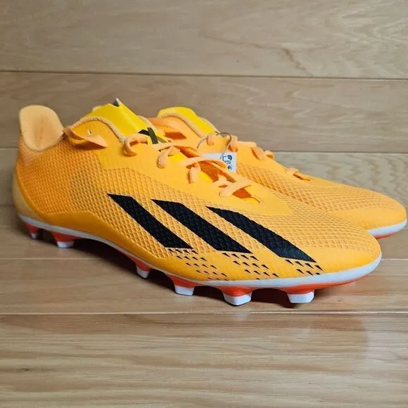 Adidas Men's X Speedportal. 4 FxG Size 13 Orange Black Soccer Cleats GZ2460