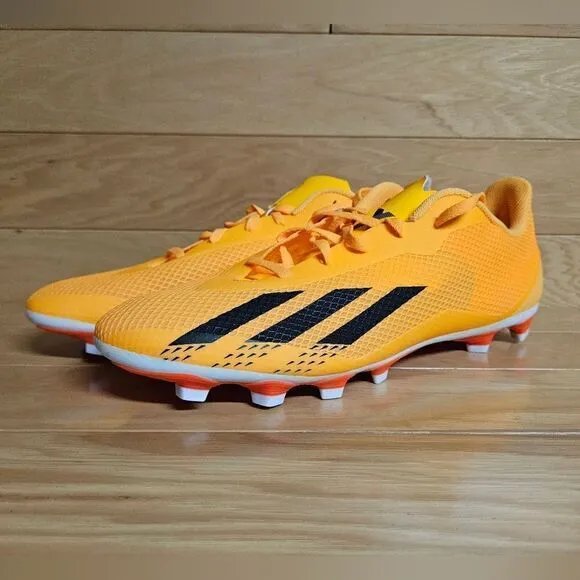 Adidas Men's X Speedportal. 4 FxG Size 13 Orange Black Soccer Cleats GZ2460