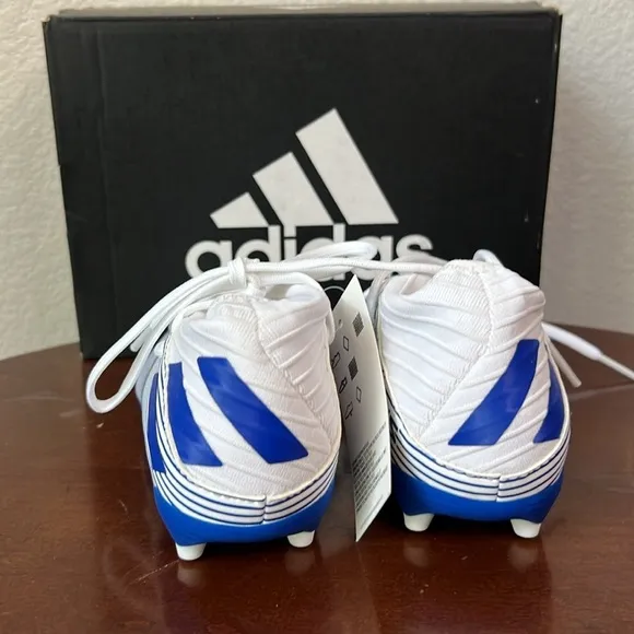 Adidas Nemeziz Soccer Cleats Blue And White Size 11.5