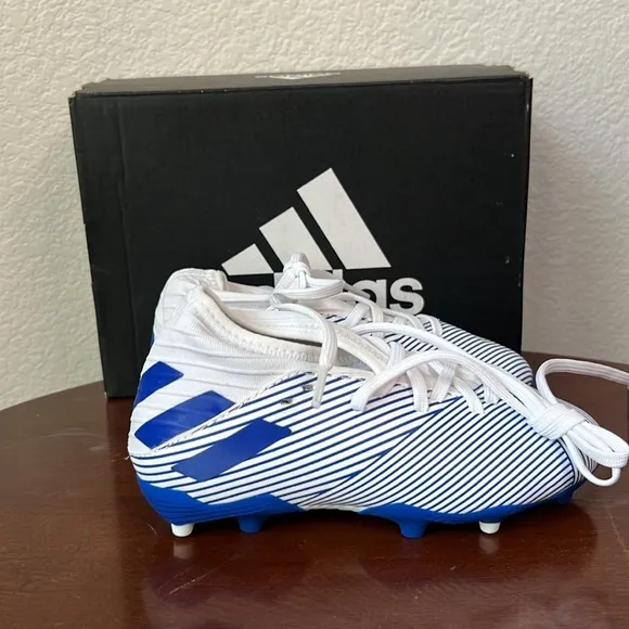 Adidas Nemeziz Soccer Cleats Blue And White Size 11.5