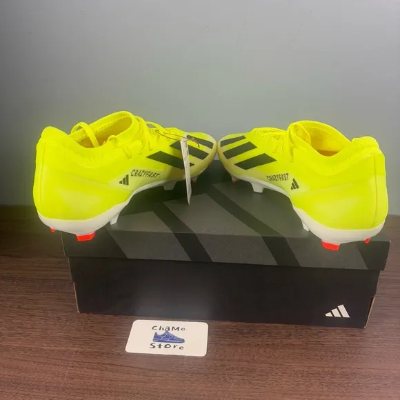 Adidas X Crazyfast League FG Yellow Athletic Soccer Cleats IG0605 Men’s Sz 12