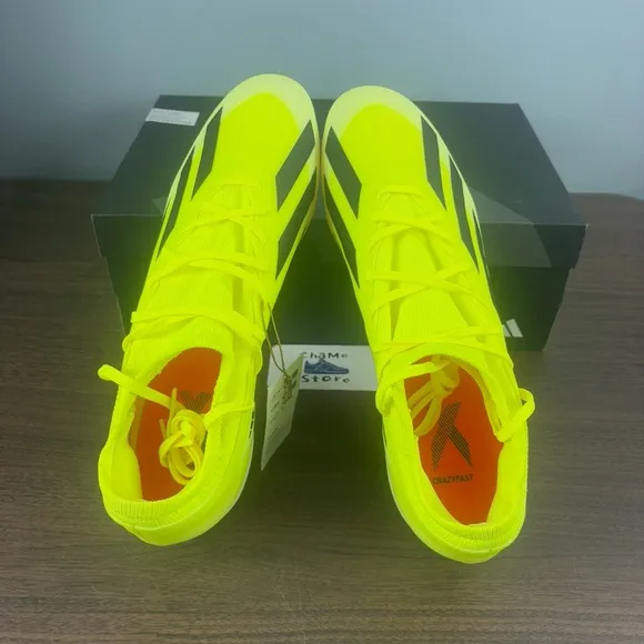 Adidas X Crazyfast League FG Yellow Athletic Soccer Cleats IG0605 Men’s Sz 12