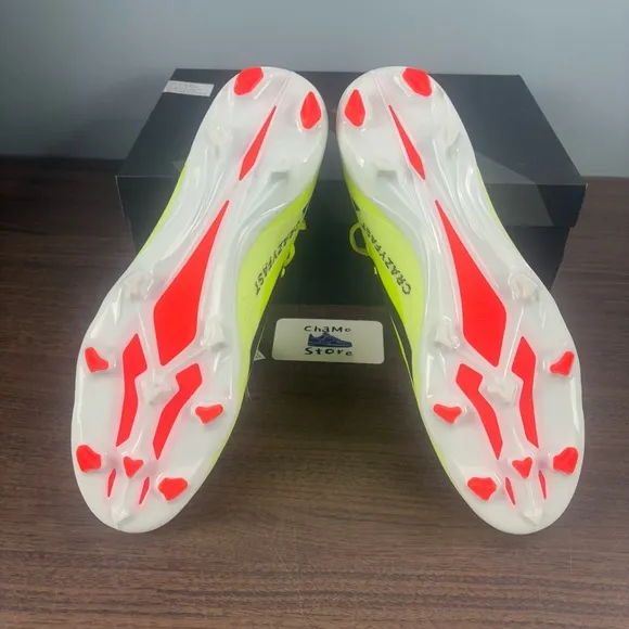 Adidas X Crazyfast League FG Yellow Athletic Soccer Cleats IG0605 Men’s Sz 12