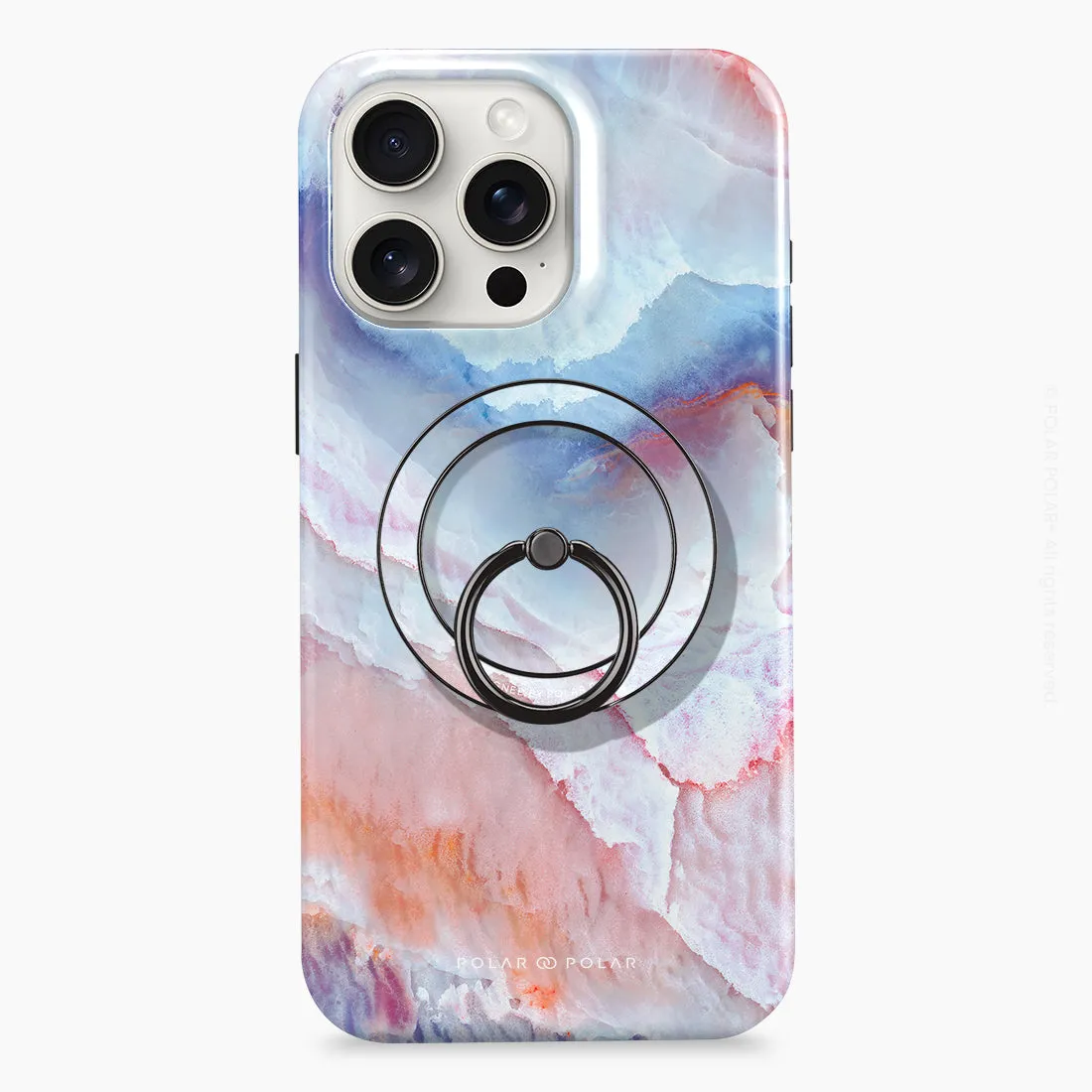 Almond Coast - Black MagSafe Phone Grip and Ring Holder Stand