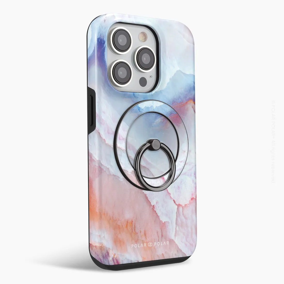 Almond Coast - Black MagSafe Phone Grip and Ring Holder Stand