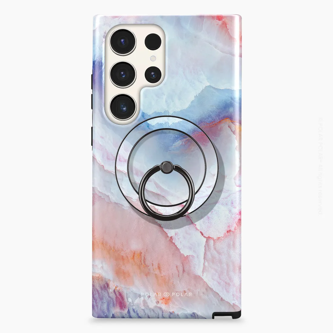 Almond Coast - Black MagSafe Phone Grip and Ring Holder Stand