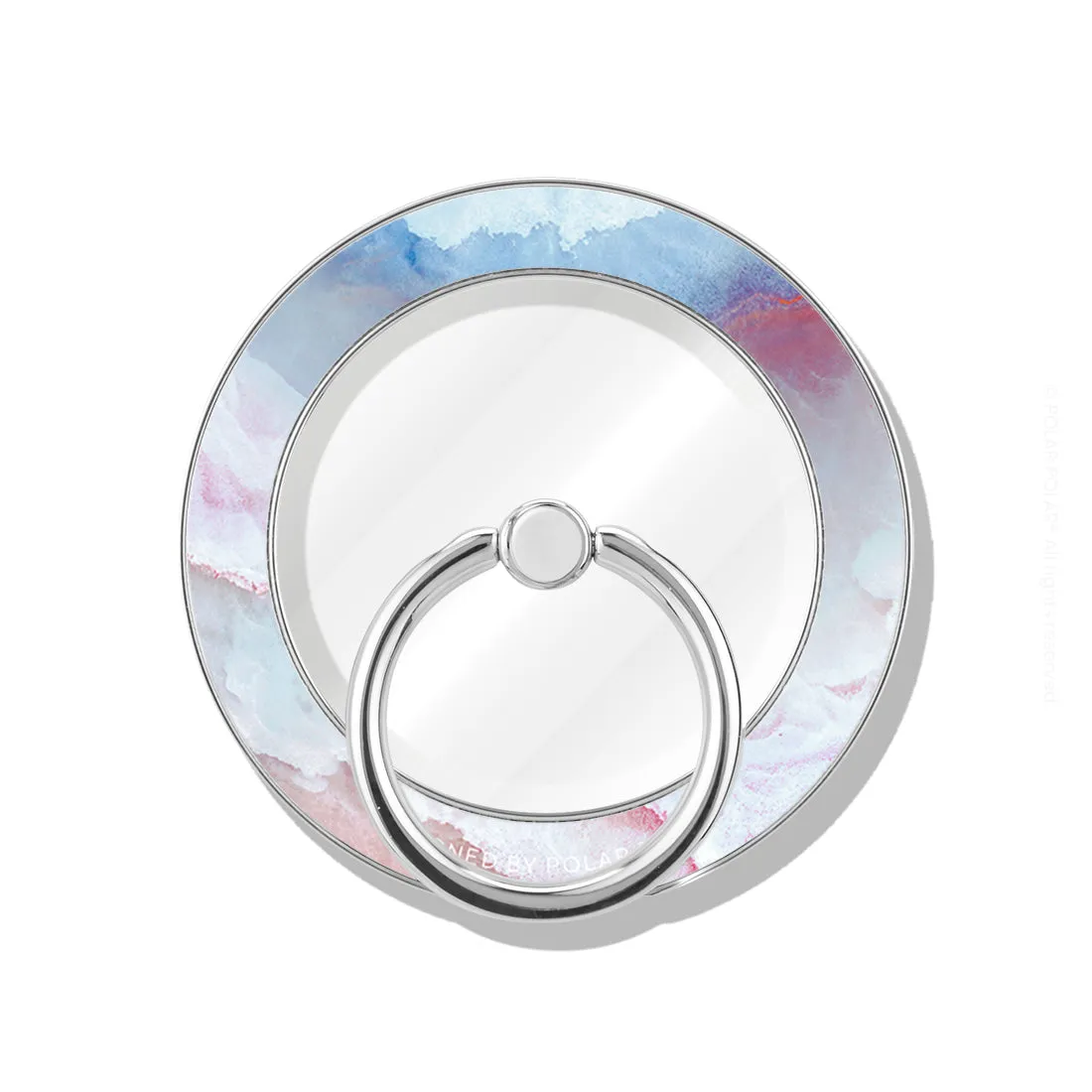 Almond Coast - Silver MagSafe Phone Grip and Ring Holder Stand