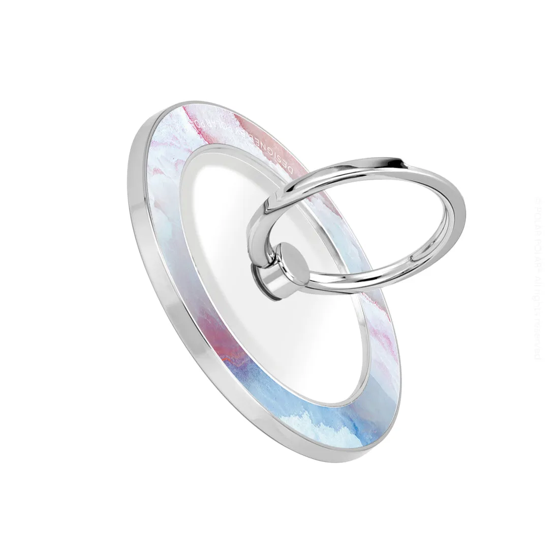 Almond Coast - Silver MagSafe Phone Grip and Ring Holder Stand