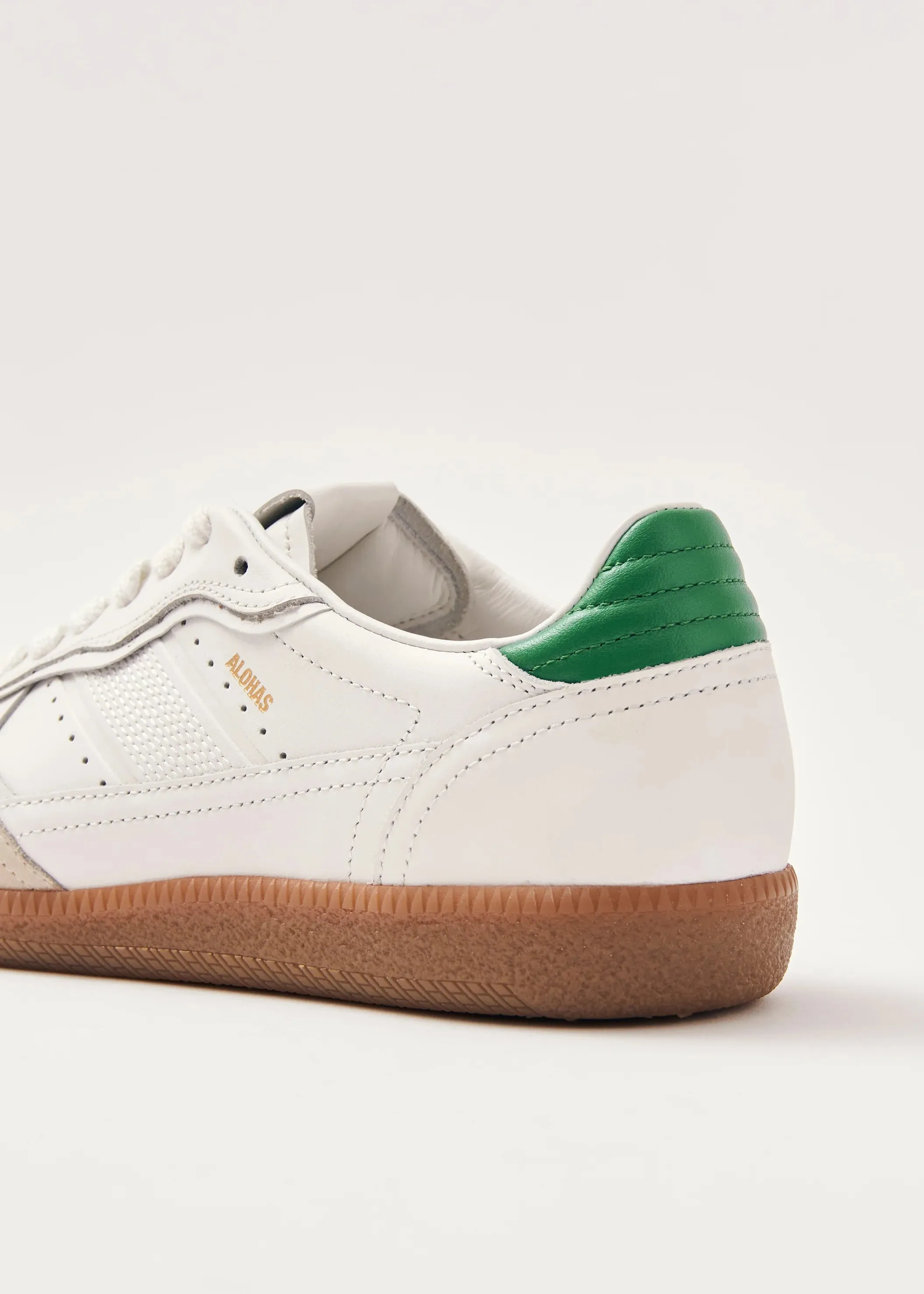 Alohas Green Leather Sneakers
