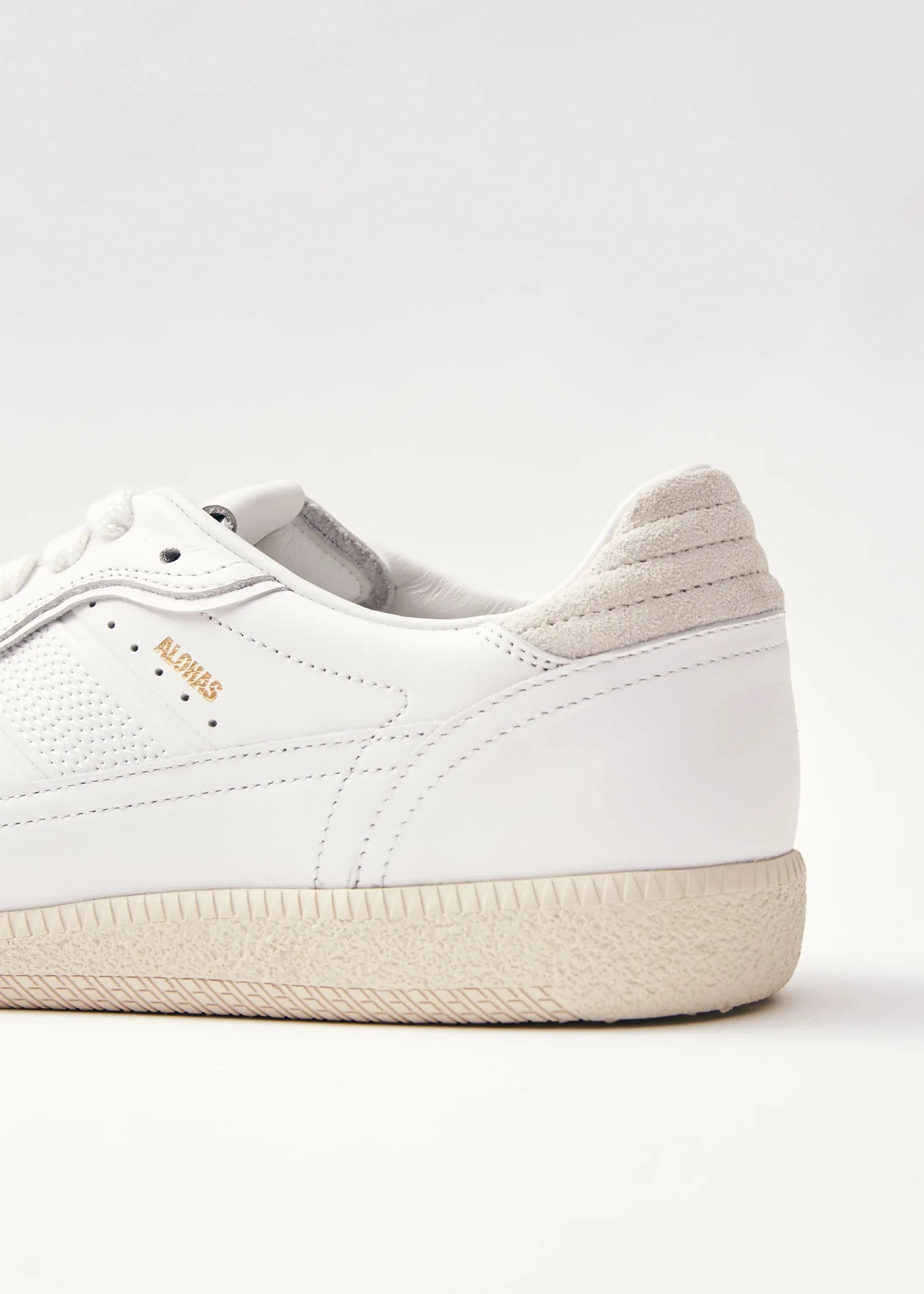 Alohas Grey Leather Sneakers