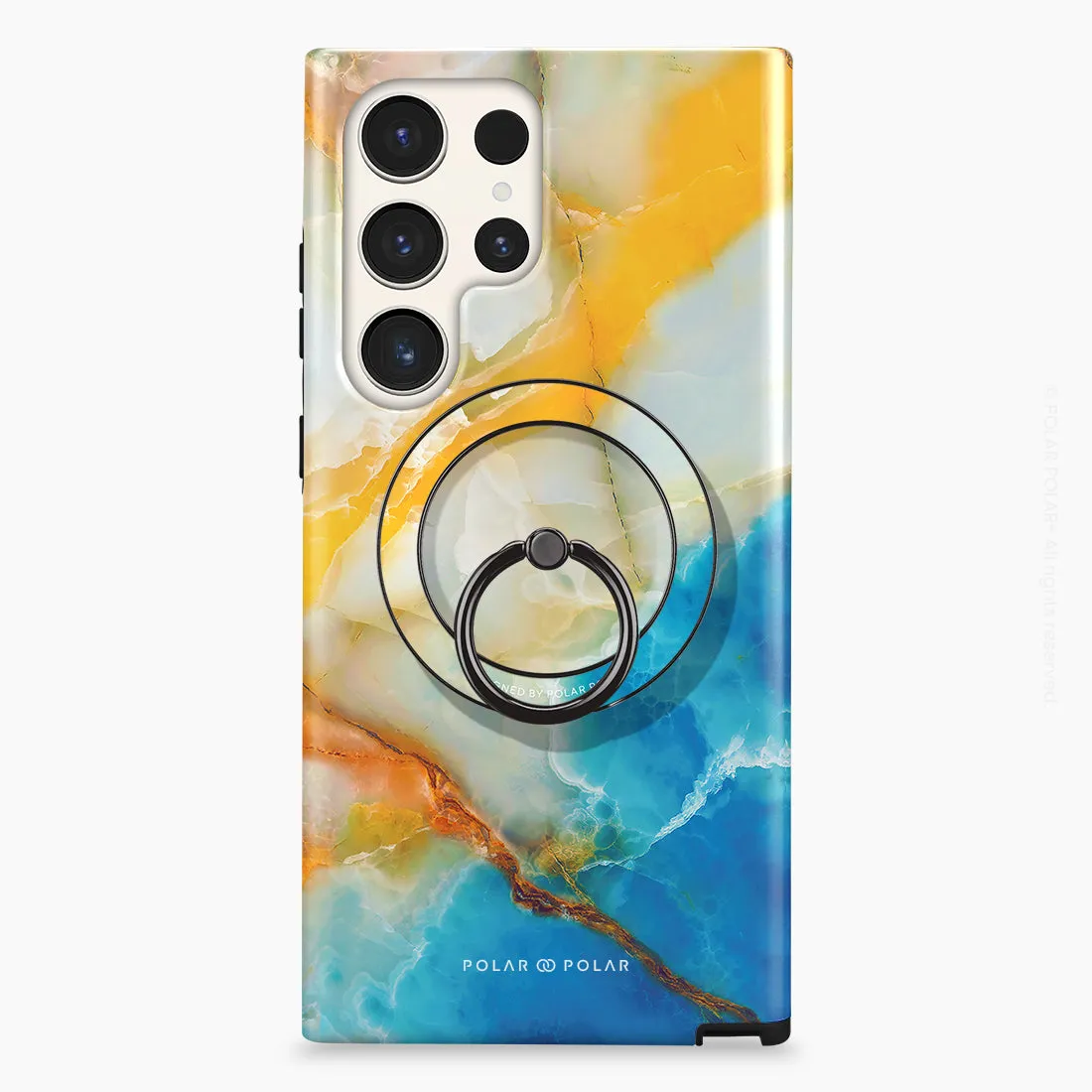 Aqua Sunlight - Black MagSafe Phone Grip and Ring Holder Stand