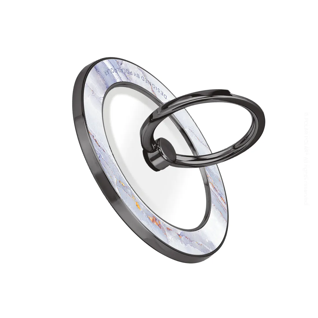 Arctic Ocean - Black MagSafe Phone Grip and Ring Holder Stand