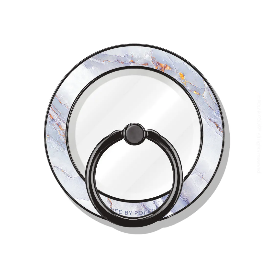 Arctic Ocean - Black MagSafe Phone Grip and Ring Holder Stand