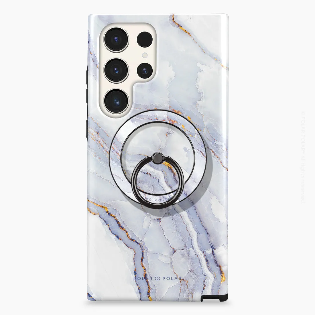 Arctic Ocean - Black MagSafe Phone Grip and Ring Holder Stand