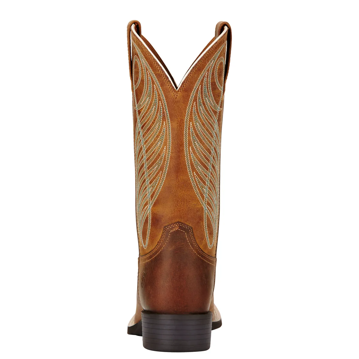 Ariat Women's Round Up Wide Square Toe Boot - Powder Brown