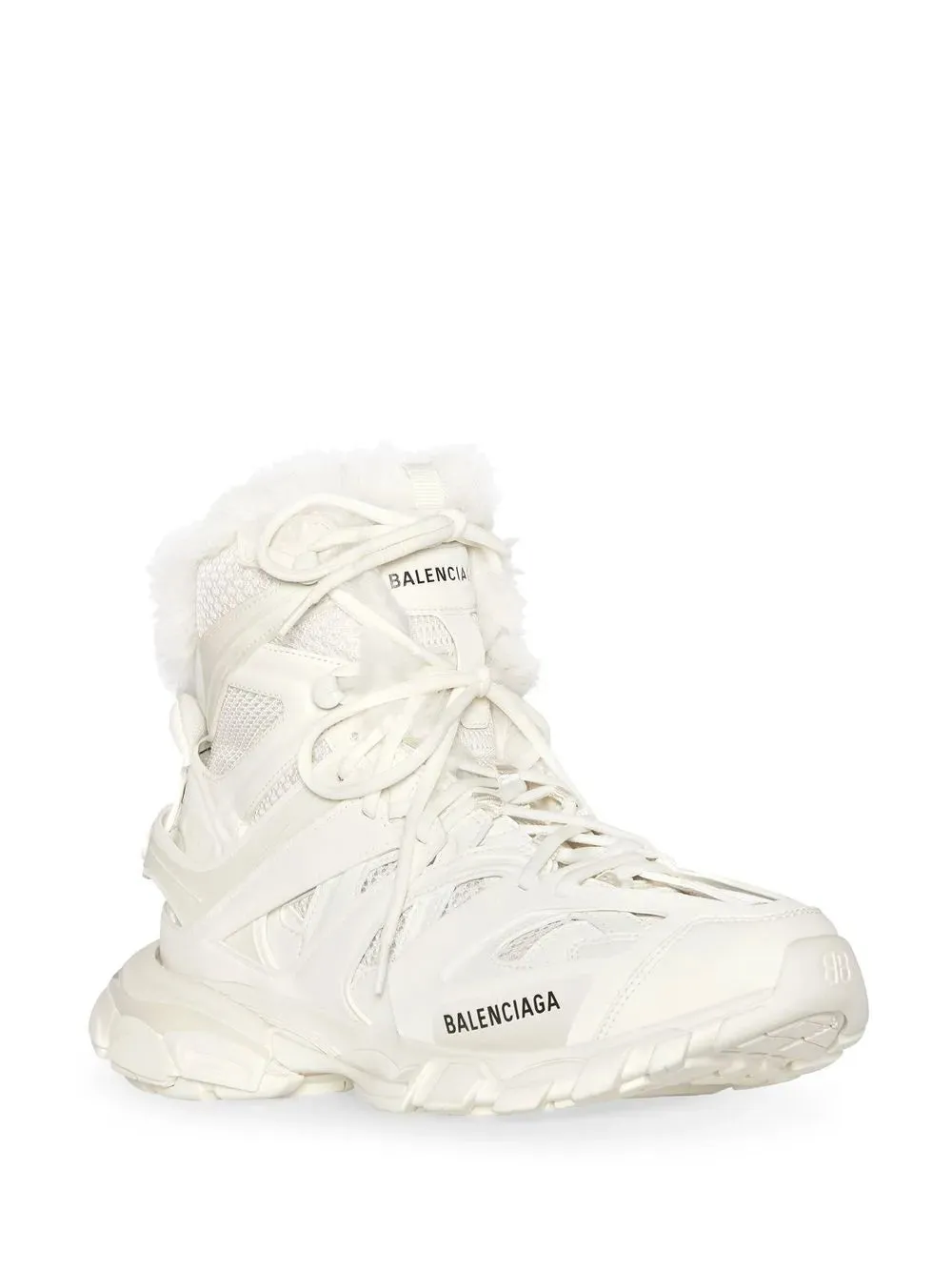 Balenciaga Track Hike fur-fur sneaker boots