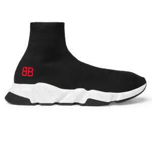 Balenciagaa Speed Trainer Black (Red logo) (Dot Perfect)