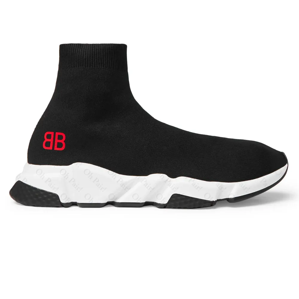 Balenciagaa Speed Trainer Black (Red logo) (Dot Perfect)