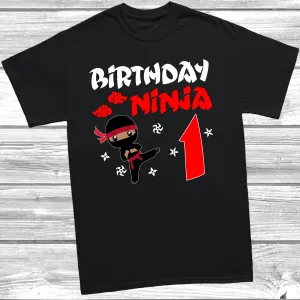 Birthday Ninja 1st Birthday T-Shirt