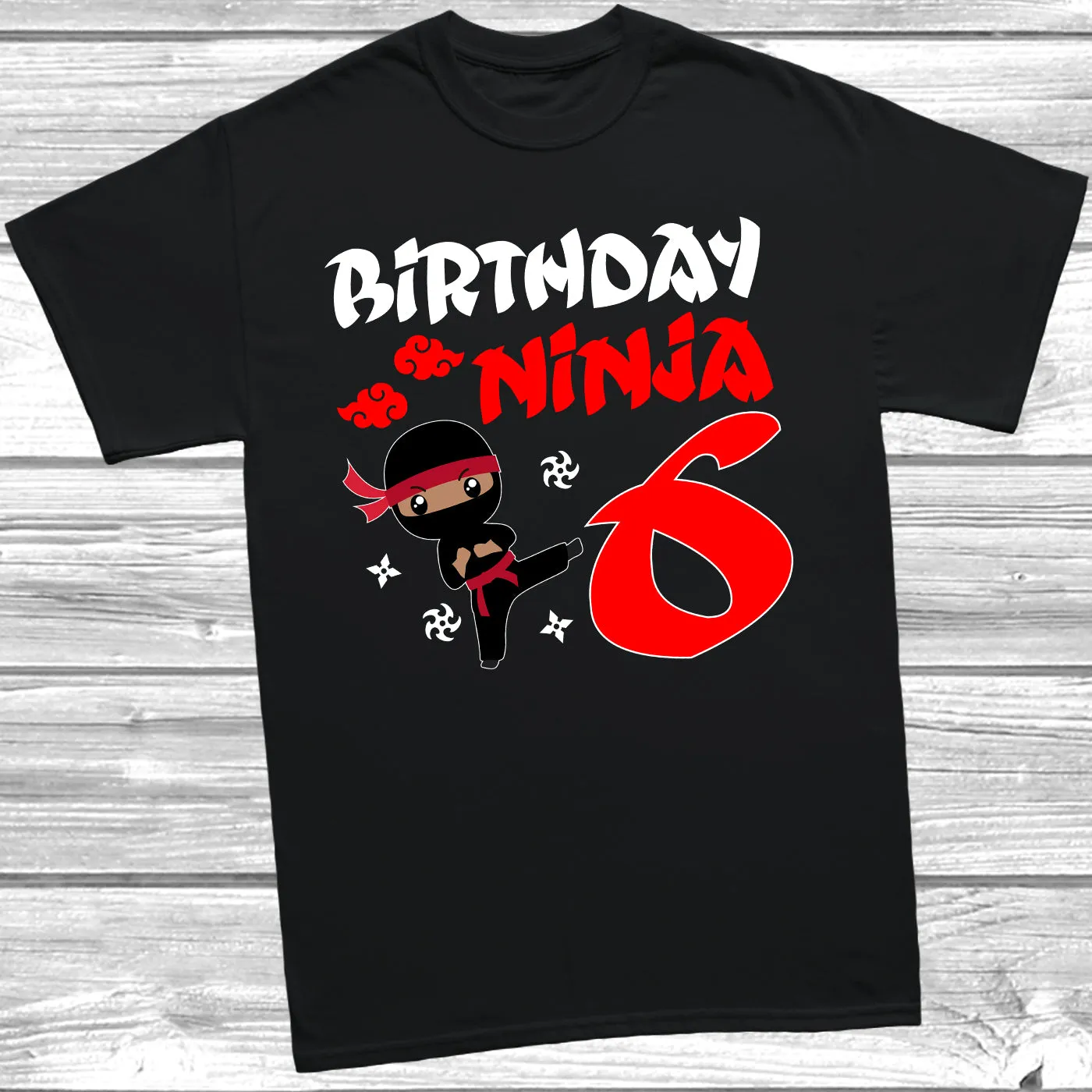 Birthday Ninja 6th Birthday T-Shirt