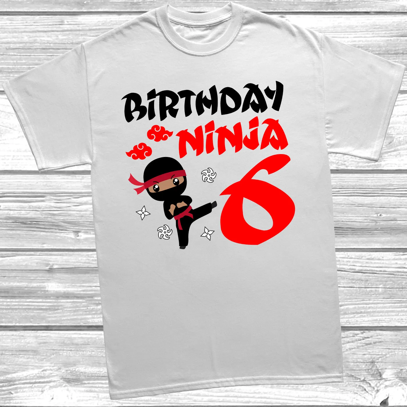 Birthday Ninja 6th Birthday T-Shirt