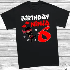 Birthday Ninja 6th Birthday T-Shirt