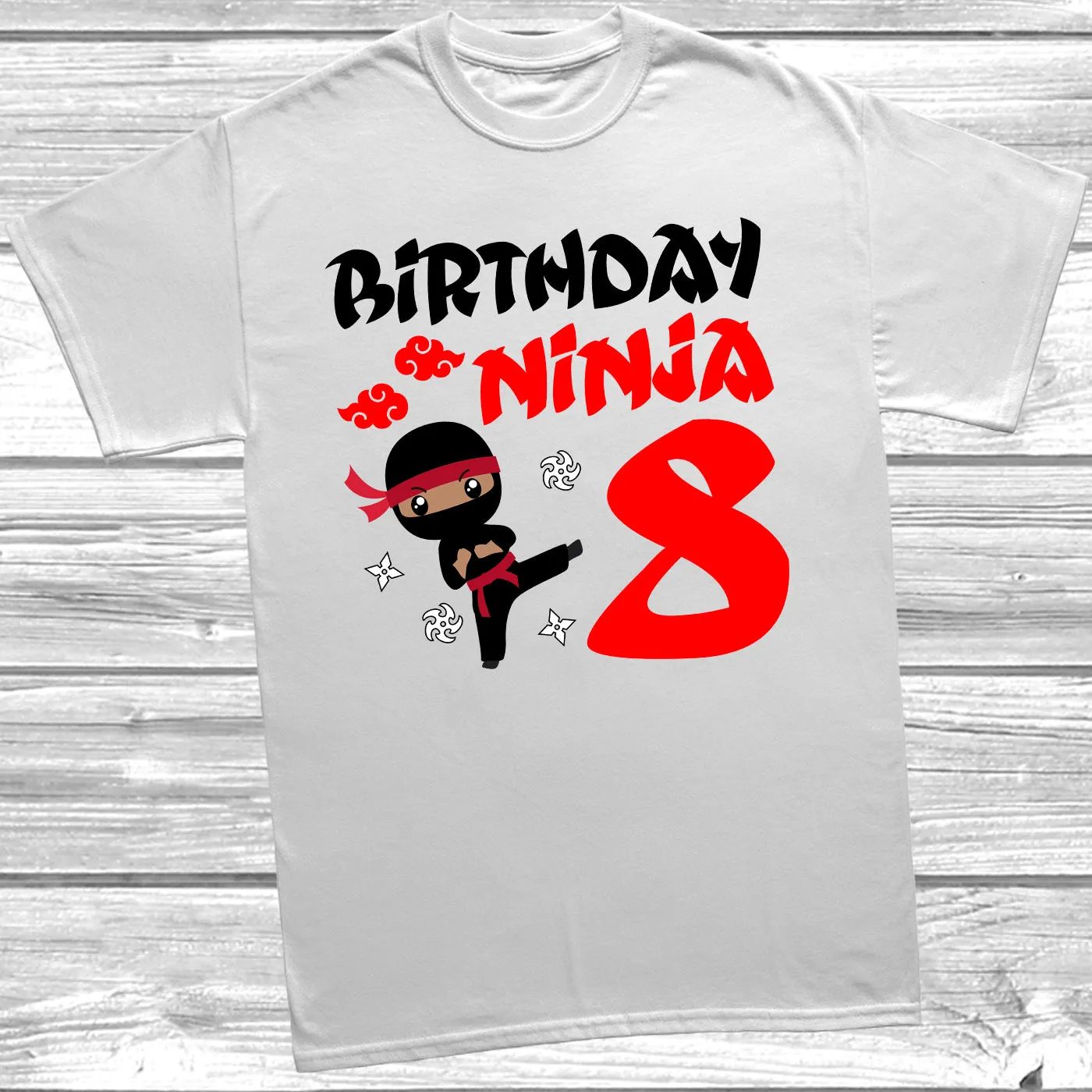 Birthday Ninja 8th Birthday T-Shirt