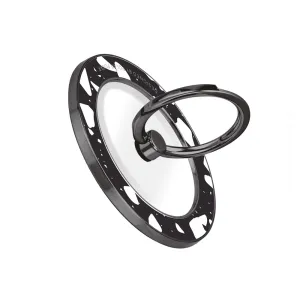 Black Rocky Road Terrazzo - Black MagSafe Phone Grip and Ring Holder Stand