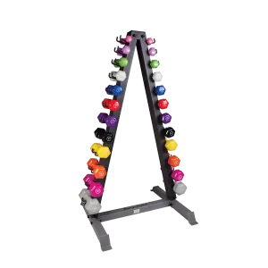 Body Solid 12 Pair Vinyl Dumbbell Set